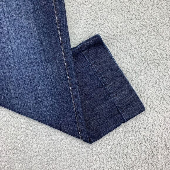 White House‎ Black Market Jeans Womens 8 (31x22) Blue Stretch Straight Cropped - Picture 7 of 11